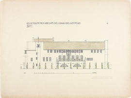 Plate 4 South Elevation from Portfolio of Prints