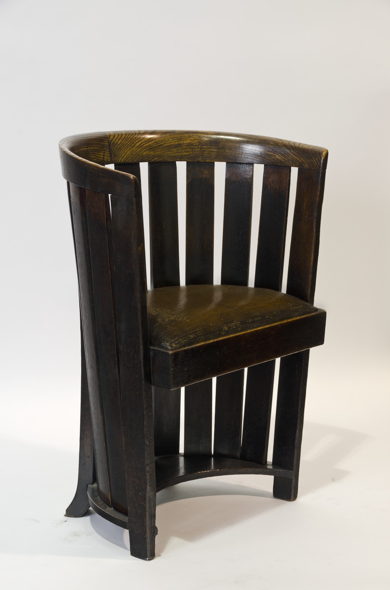 Design · Barrel chair for Ingram Street Tea Rooms, by Charles Rennie Mackintosh · 1907