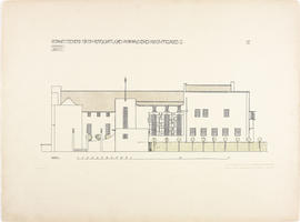 Plate 3 North Elevation from Portfolio of Prints