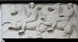 Plaster cast of Parthenon Frieze (West Frieze II)
