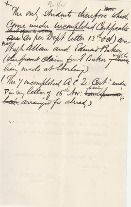Letter received by Simmonds from Edward Catterns, GSA Secretary (Version 10)