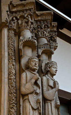 Plaster cast of King and Queen Column (Royal Portal Chartres Cathedral) (Version 4)