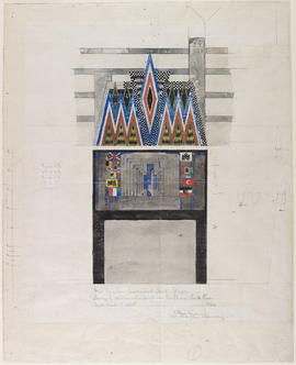 Design for a Memorial Fireplace, The Dug-Out, Willow Tea Rooms, Glasgow