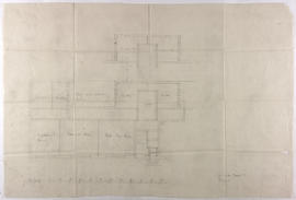 Design for Glasgow School of Art: plan of ground floor - East wing