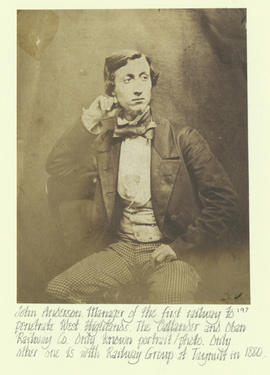 John Anderson, Manager of the first railway to penetrate the West Highlands, the Callander & ...