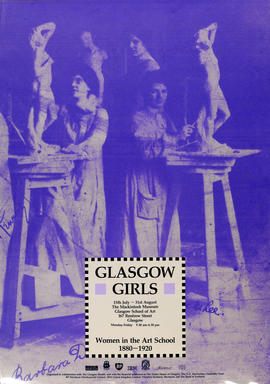 Poster for an exhibition entitled 'Glasgow Girls'