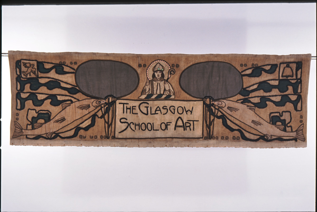 Ann Macbeth · Glasgow School of Art banner · c1900-1905