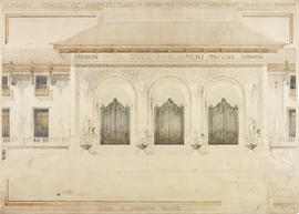 Design for colonial parliament house