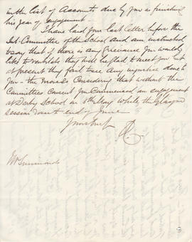 Letter received by Simmonds from Edward Catterns, GSA Secretary (Version 2)