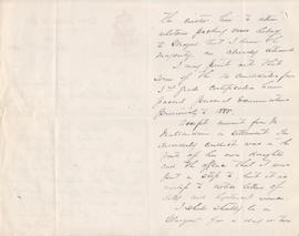 Letter sent by Simmonds [from Derby School of Art] to Edward Catterns, GSA Secretary (Version 2)