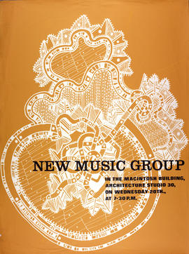 Poster for a 'New Music Group' event