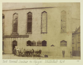 First Normal Seminar in Glasgow, est. 1829, with pupils outside