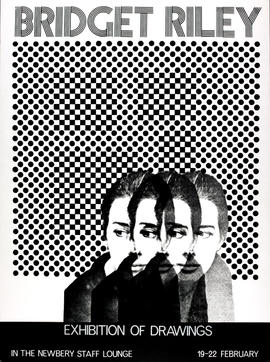 Poster for an exhibition of Bridget Riley's drawings