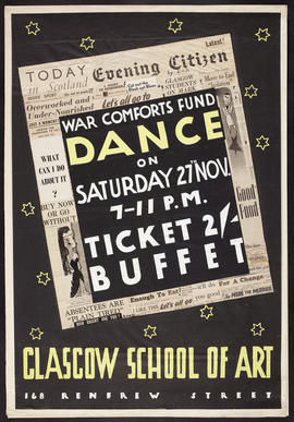 Poster for War Comforts Fund Dance
