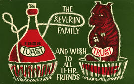 The Severin Family 1958 toast and wish trust to all their friends