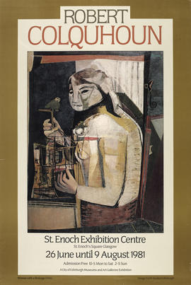 Poster for exhibition 'Robert Colquhoun', Glasgow