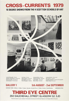 Poster for exhibition 'Cross-Currents 1979', Glasgow