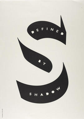 Poster for David Bellingham show, 'Defined by Shadow'