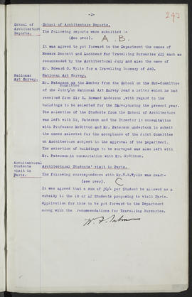 Minutes, May 1909-Jun 1911 (Page 243, Version 1)