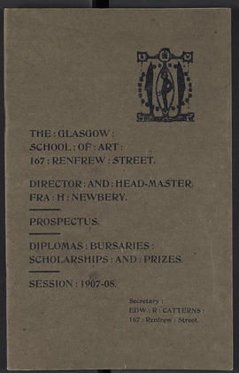 General prospectus 1907-1908 (Front cover, Version 1)