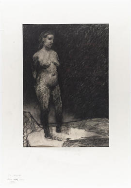 Drawing of female nude