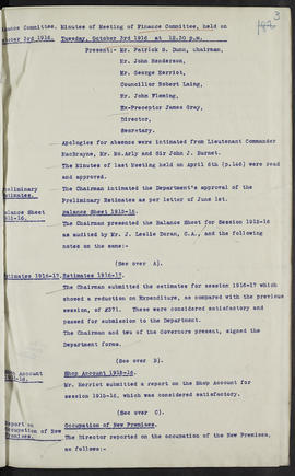 Minutes, Oct 1916-Jun 1920 (Page 3, Version 1)