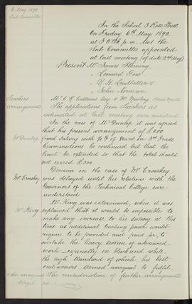 Minutes, Apr 1890-Mar 1895 (Page 54, Version 2)