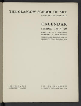 General prospectus 1935-1936 (Page 1)