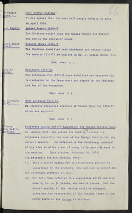 Minutes, Oct 1916-Jun 1920 (Page 66, Version 1)