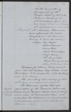 Minutes, Apr 1854-Mar 1882 (Page 137, Version 1)