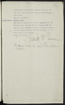 Minutes, Oct 1916-Jun 1920 (Page 171, Version 1)
