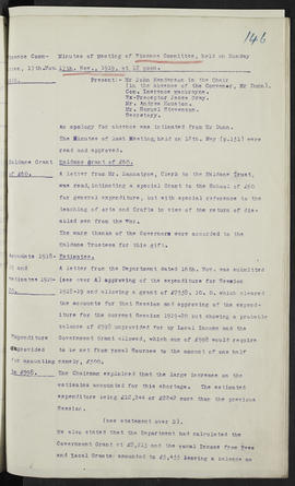 Minutes, Oct 1916-Jun 1920 (Page 146, Version 1)