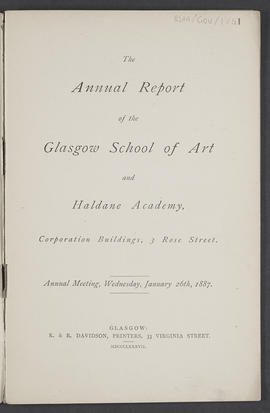 Annual Report 1885-86 (Page 1)