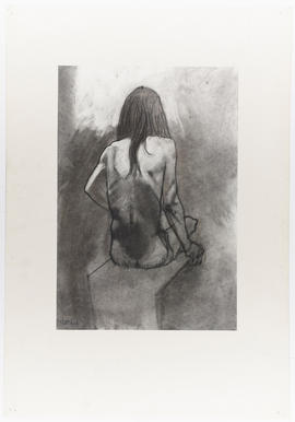 Drawing of female nude