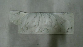 Plaster cast of acanthus leaf fragment (Version 1)