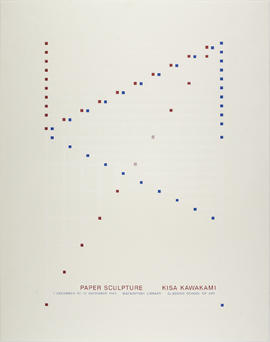 Poster for an exhibition of work by Kisa Kawakami