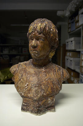 Bust of boy in armour (Version 1)