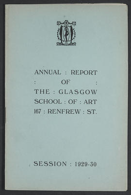 Annual Report 1929-30 (Front cover, Version 1)