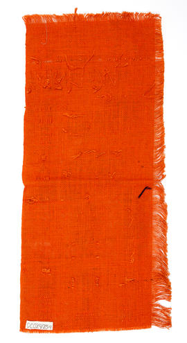Orange linen sampler (Version 2)