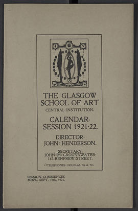 General prospectus 1921-22 (Front cover, Version 1)