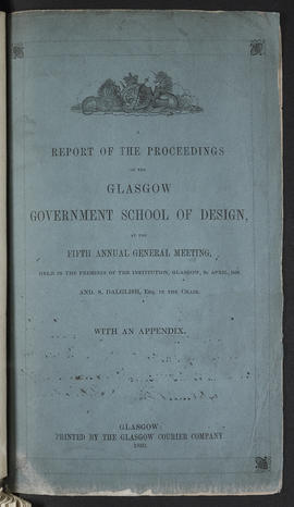 Annual Report 1849-50 (Front cover, Version 1)