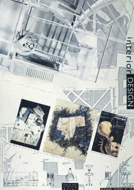 Poster advertising the Interior Design course at The Glasgow School Of Art (Version 1)