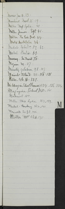 Minutes, Oct 1916-Jun 1920 (Index, Page 12, Version 1)