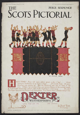 Magazine page for The Scots Pictorial - rugby players