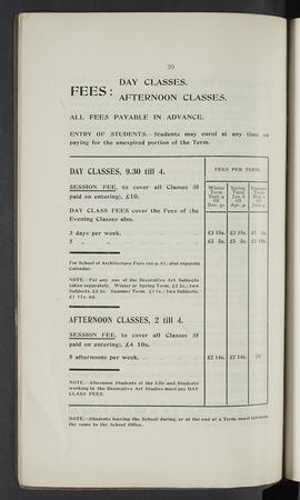 Prospectus 1909-1910 (Page 20)
