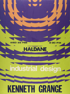 Poster for a lecture by Kenneth Grange (Version 1)