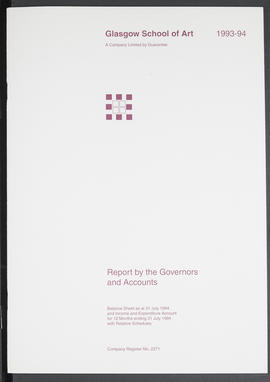 Annual Report 1993-94 (Front cover, Version 1)