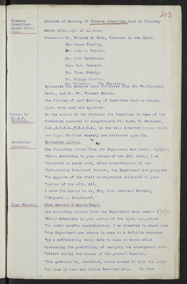 Minutes, May 1909-Jun 1911 (Page 203, Version 1)