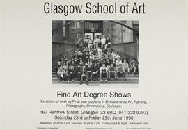 Poster for The Glasgow School Of Art fine art degree show