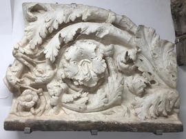 Plaster cast of high relief acanthus